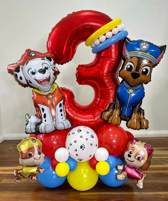 Pet Supplies Warehouse - カートゥーン パウ・パトロール ドッグチェイス バルーン 誕生日デコレーション 数字