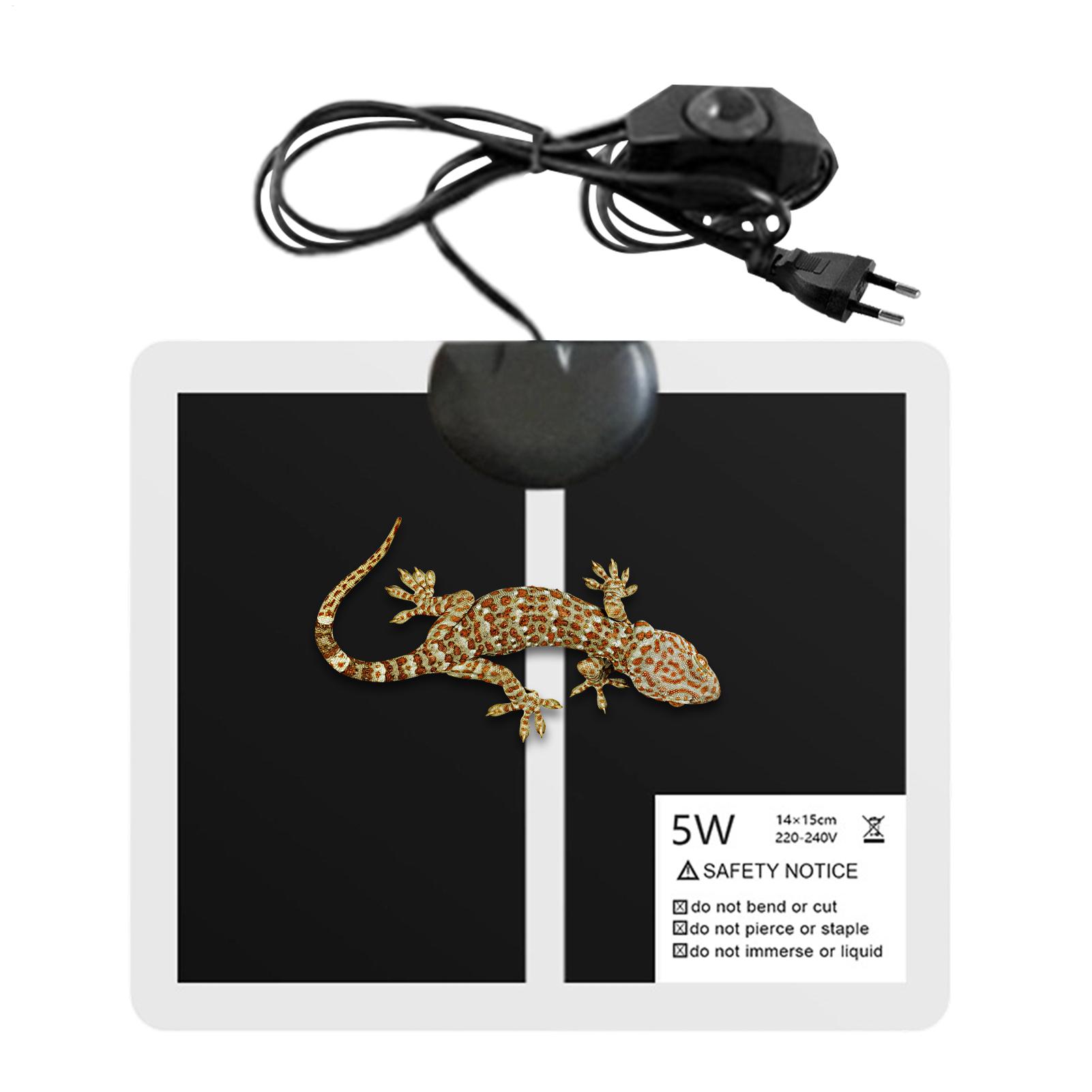 Reptile Heating Mat - 爬虫類用ヒートマット 5W テラリウムパネル加熱マット レオパードゲッコー、カメレオン、ヒゲトカゲ、ゲッコー、ヘビ、カメ用ヒーティングパッド