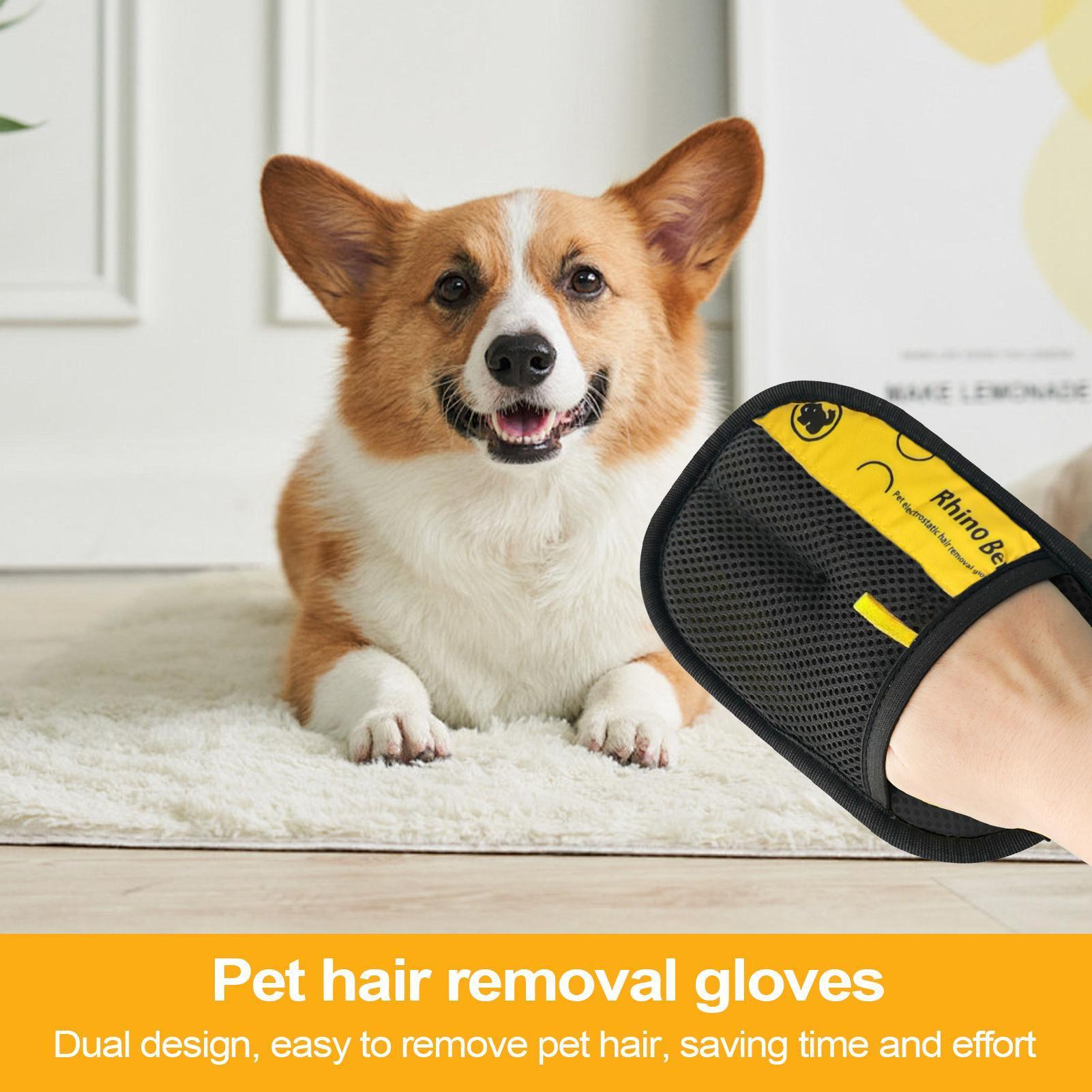 2 個猫グルーミンググローブ静電気ペットの毛除去ブラシソファ - Pet Grooming Glove のレビューと価格