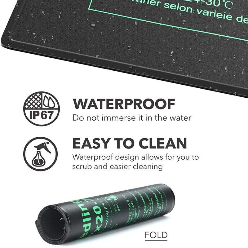LERWAY 21W 苗床用ヒートマット EUプラグ 室内温 - Reptile Heating Mat のレビューと価格