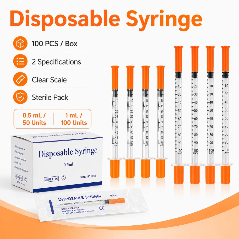 100個入り使い捨て注射器1ml 0.5ml 30G 31G - Pet Supplies Discount のレビューと価格