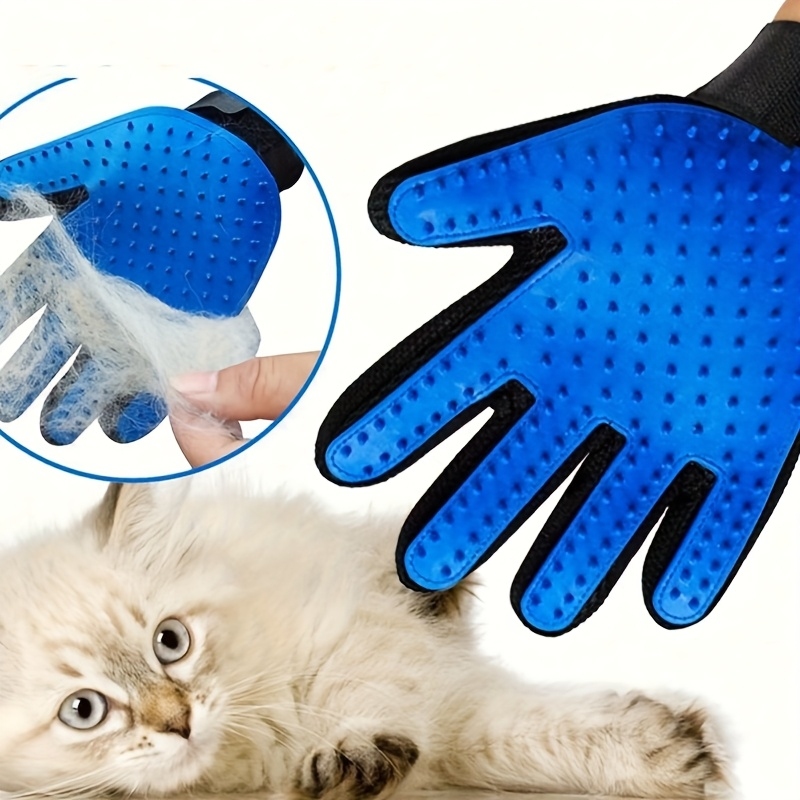 2個入りペットグルーミンググローブ、犬猫用マッサージ脱毛ブラ - Pet Grooming Glove のレビューと価格